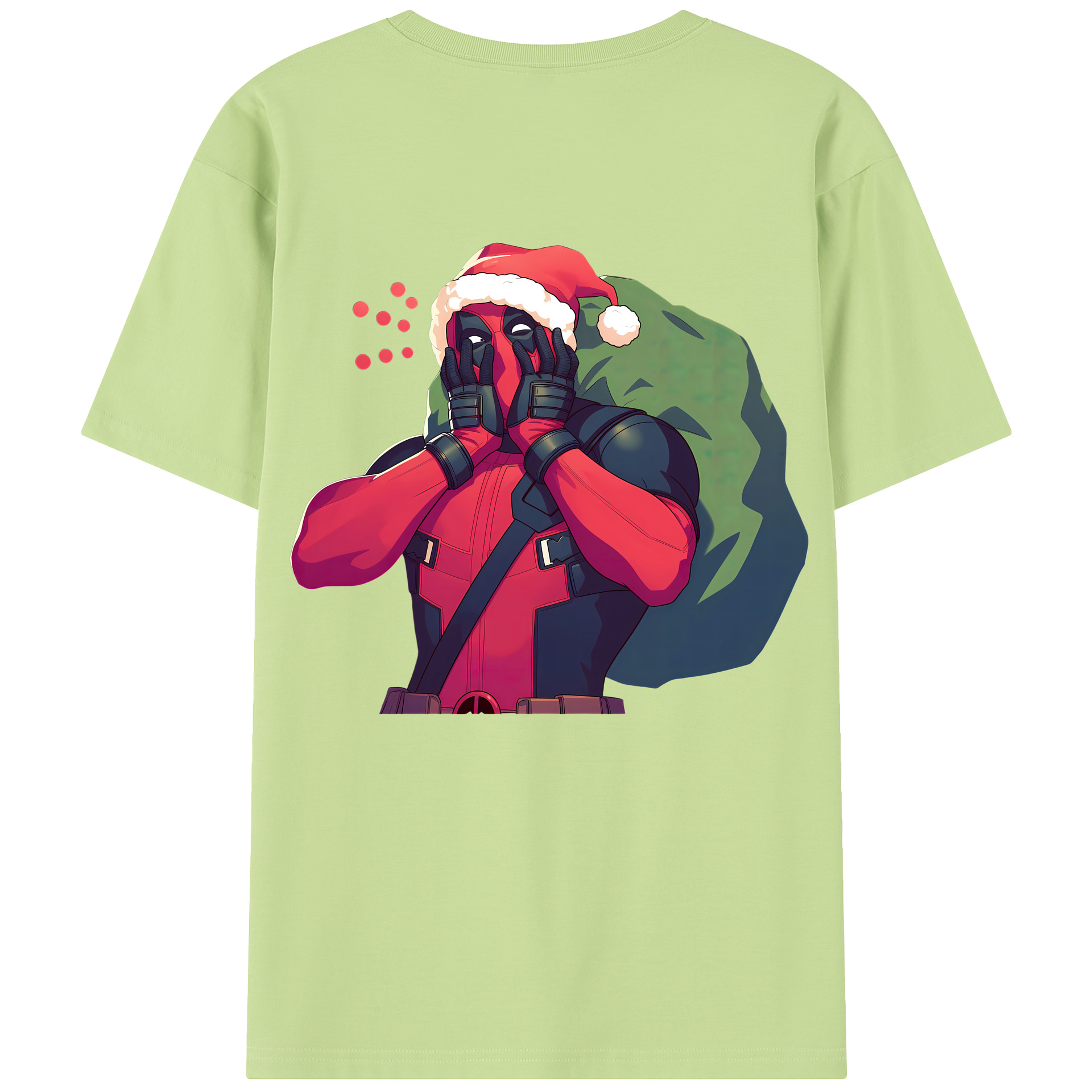 （画像用） Deadpool デッドプール 綿100％半袖Tシャツ（背面プリント）